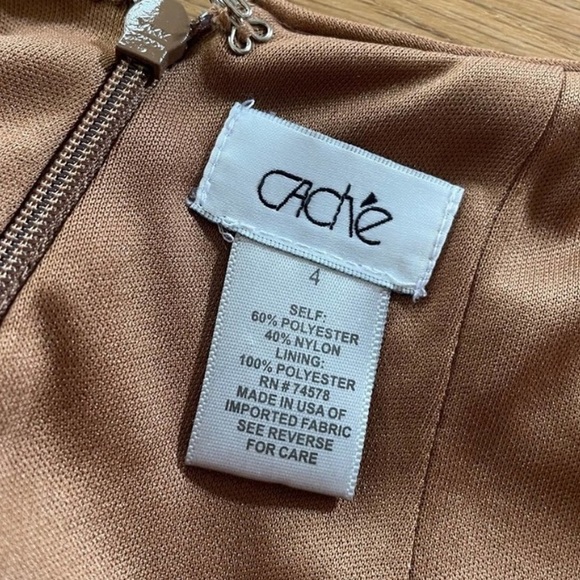 Cache Mini Party Dress 1980s Leopard Print Sequined Cut Out Back Size 4 - Picture 8 of 9